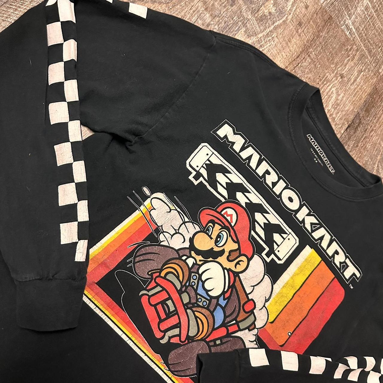 Vintage Mario Kart long sleeve t shirt Mario Kart... - Depop