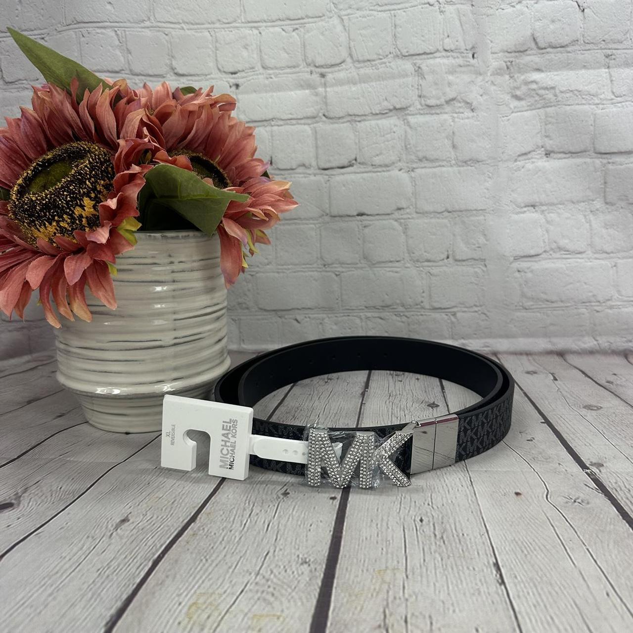 Silver michael outlet kors belt