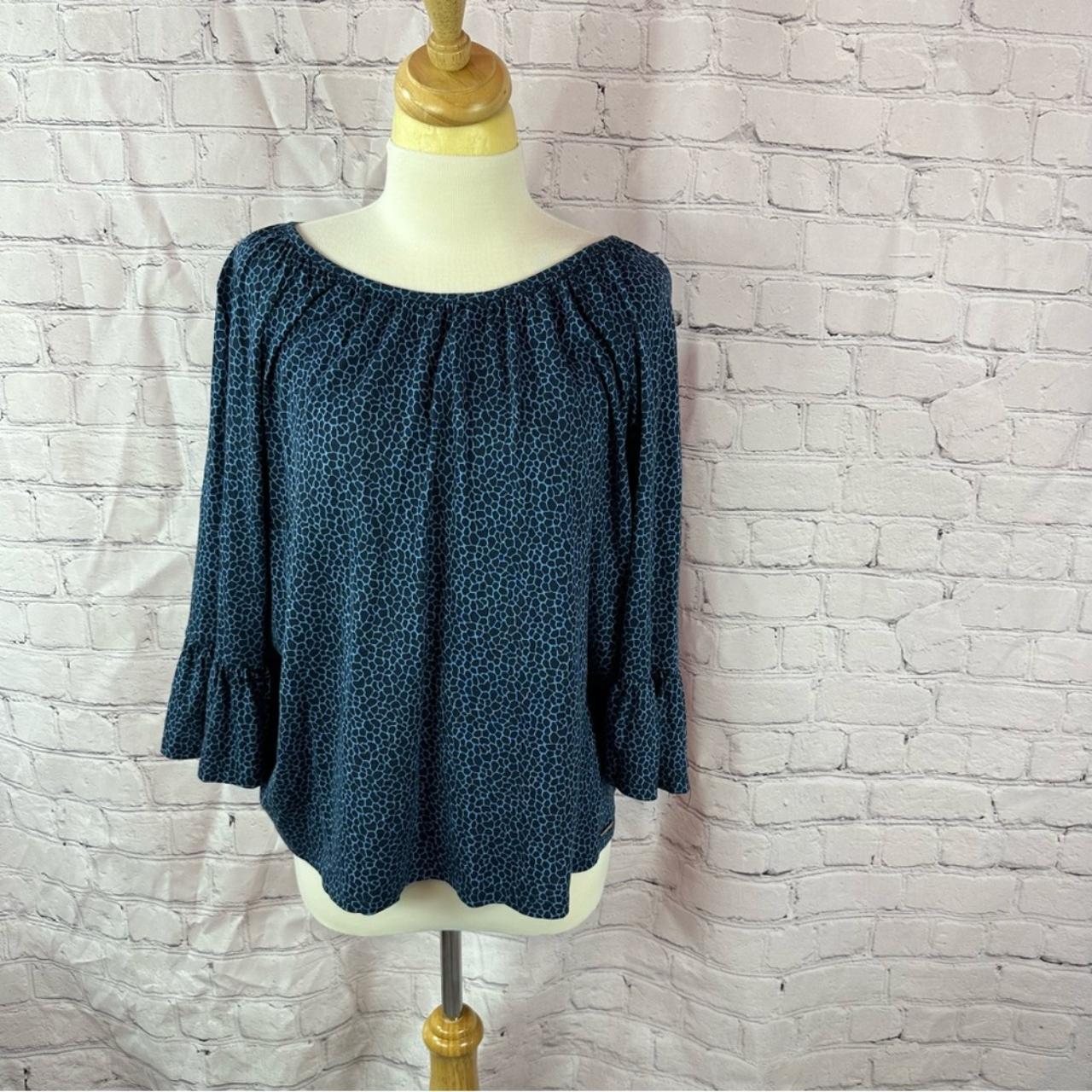 Michael kors peasant blouse deals