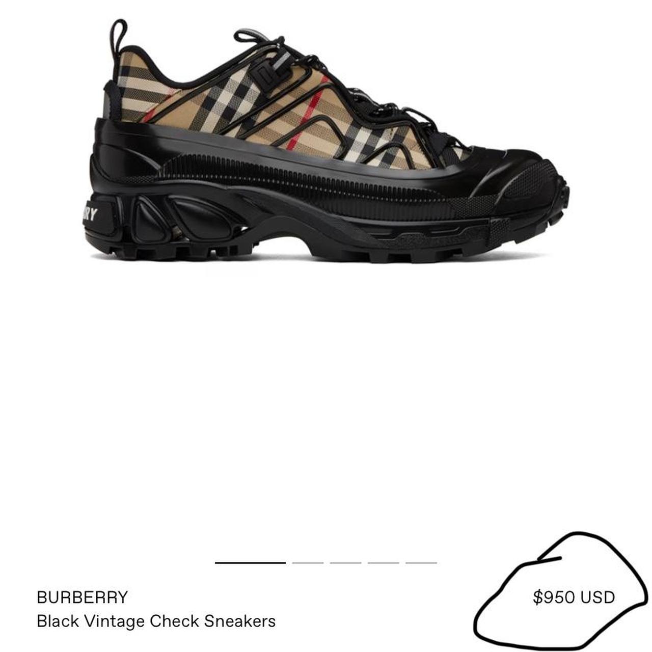 Burberry Black Vintage Check Sneakers! Barely Worn | Depop Burberry Black Vintage Check Sneakers! Barely Worn | Depop