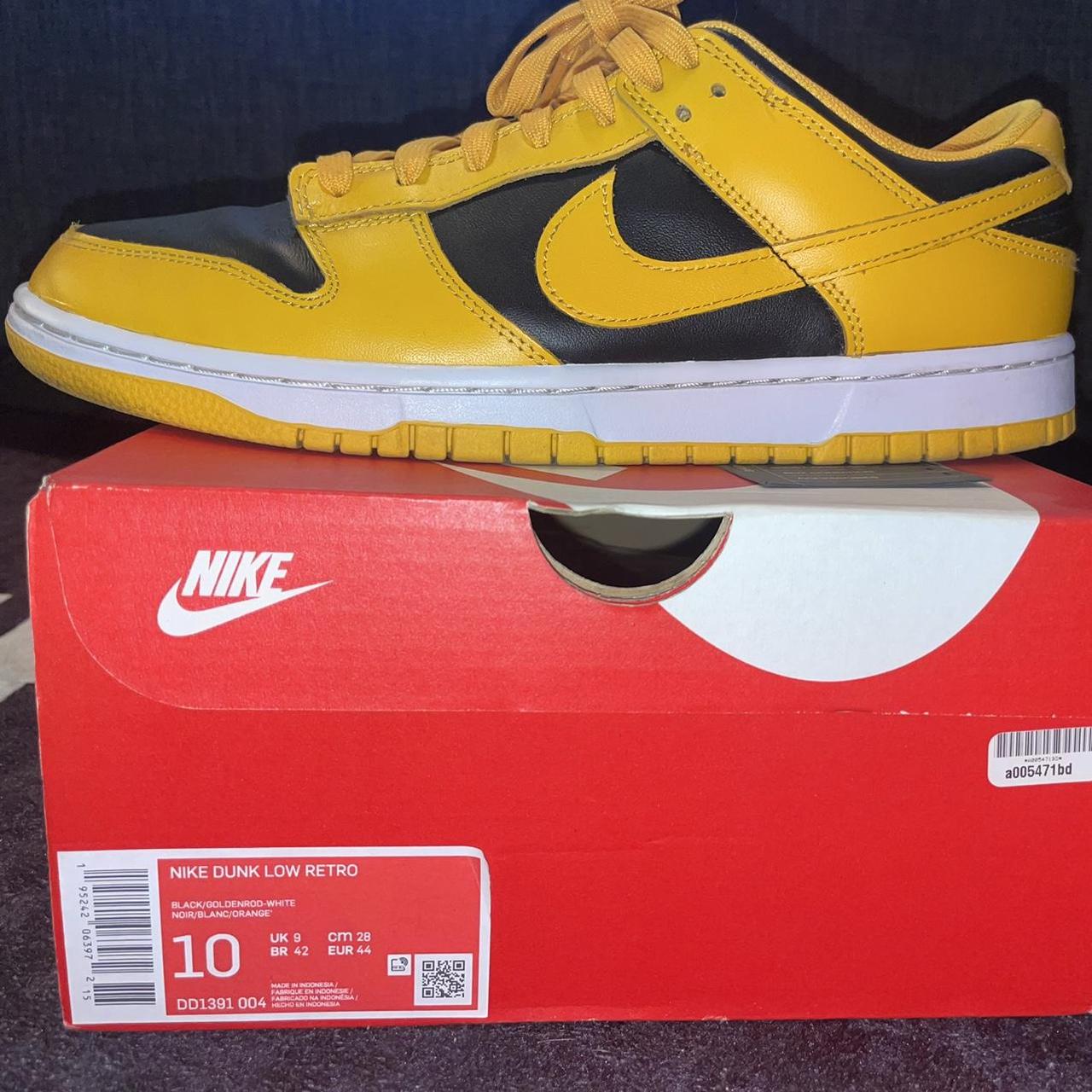 Nike Dunk Lows “Golden Rods” fairly worn 8/10... - Depop