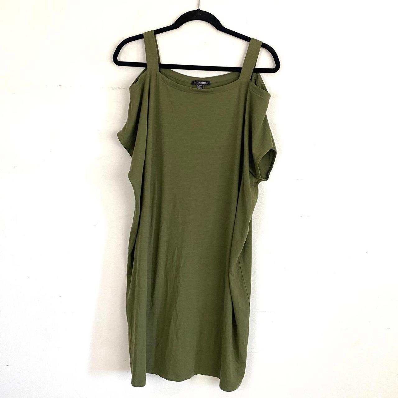 Eileen fisher dress green color lightweight flowy. Depop