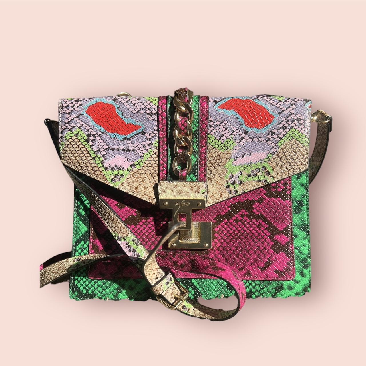 Aldo snake print discount bag