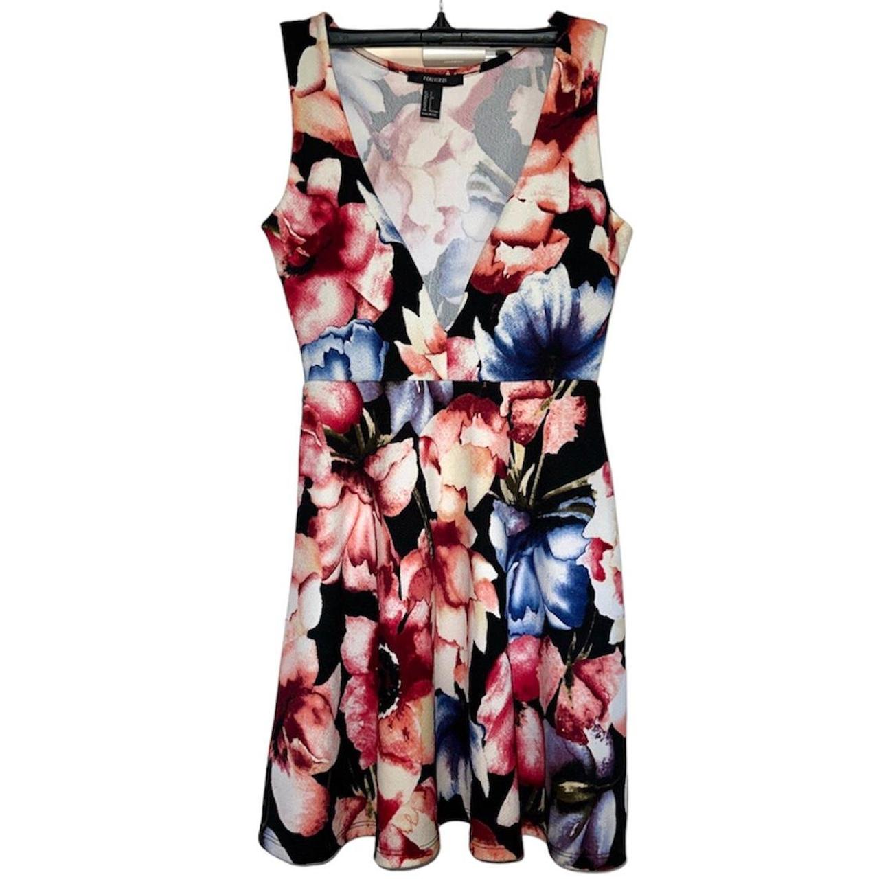 Floral, sleeveless dress in the brand Depop