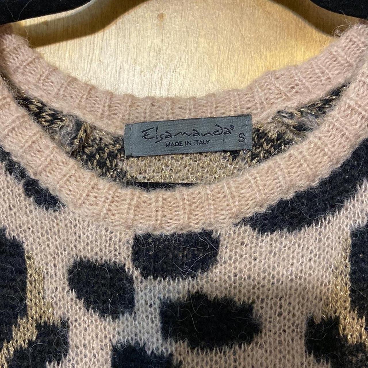 Anthropologie Elsamanda Cheetah Sweater Small - Depop