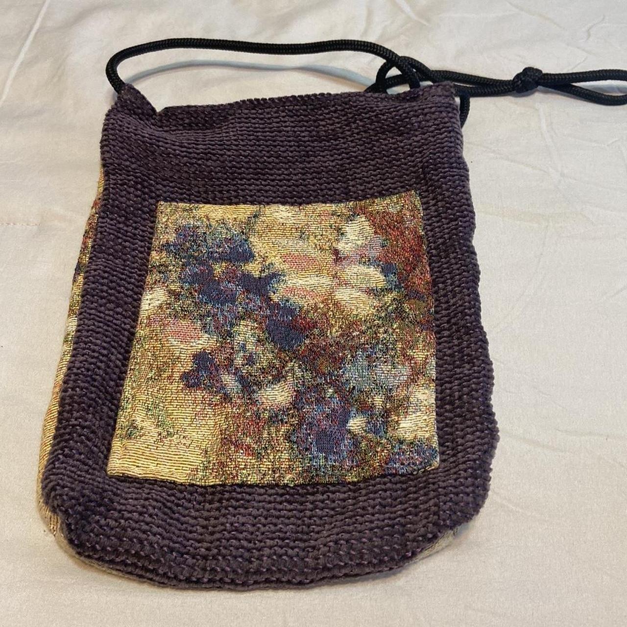 Gorgeous plum tapestry bag in excellent condition - Depop