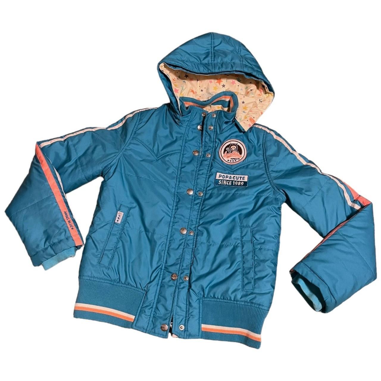 ANGEL BLUE japan reversible star print jacket 💬... Depop