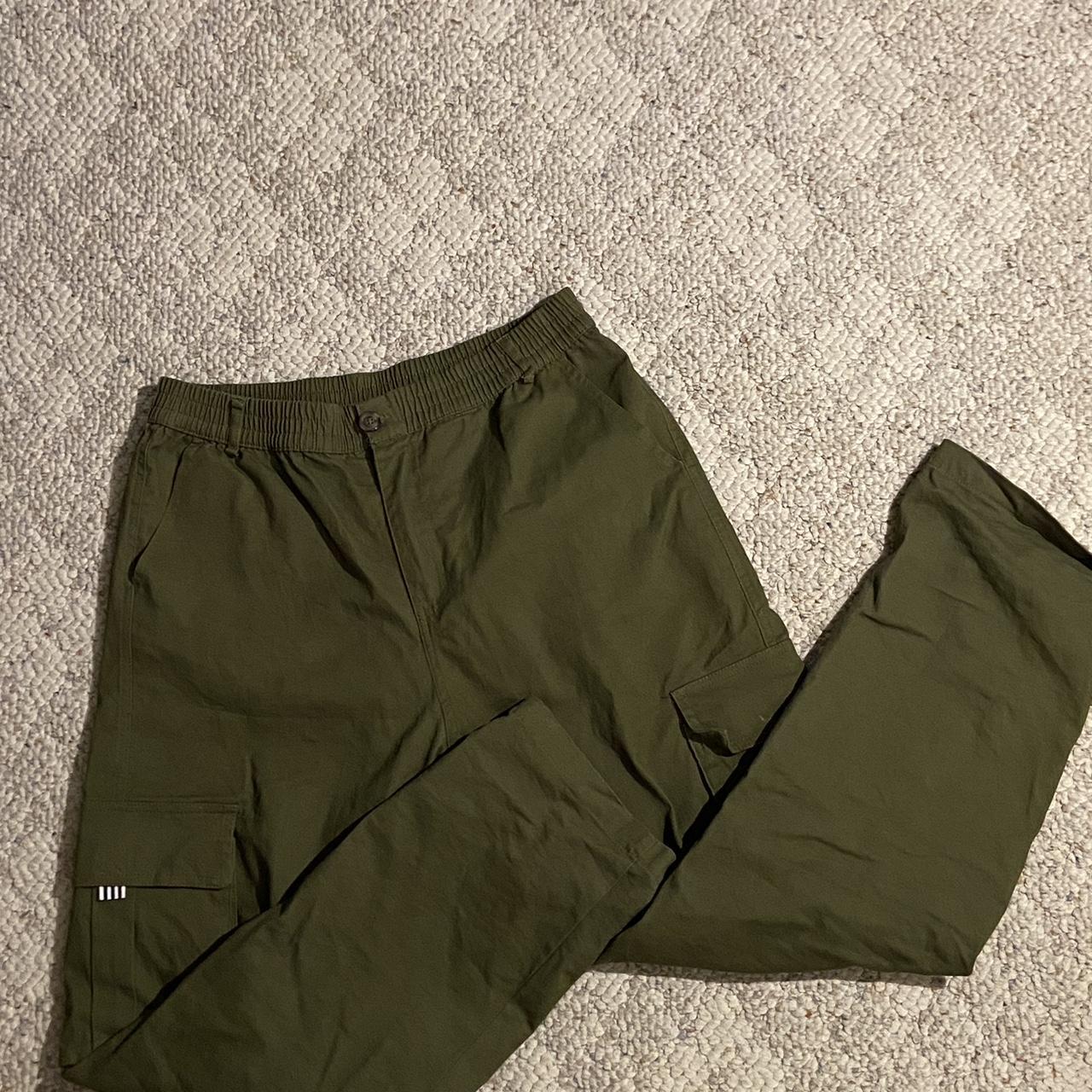 Athleta Brooklyn Ankle Pant in army green. Size 10. - Depop