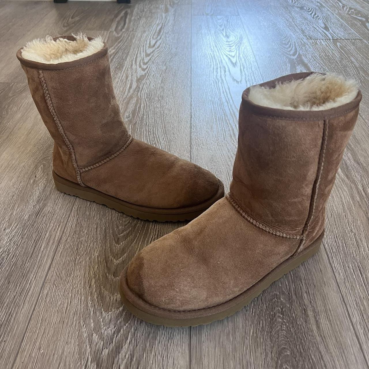 UGG Light Tan Suede store Leather Booties