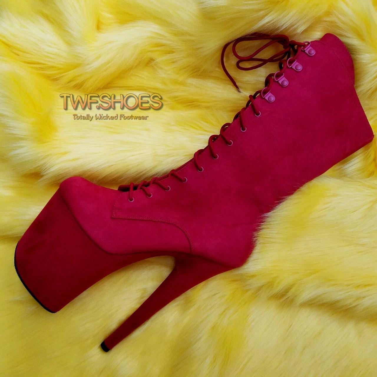 pleaser suede boots