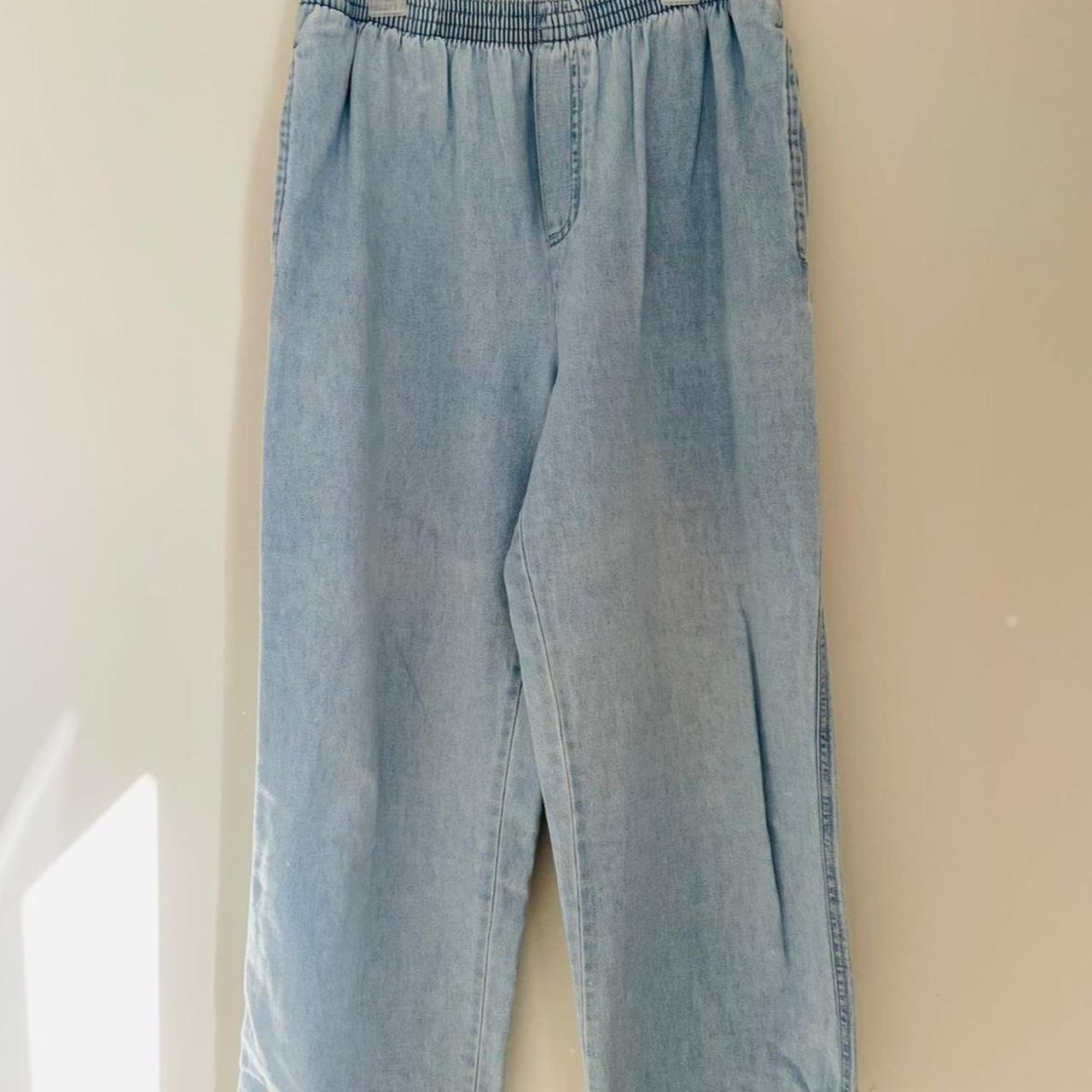 Casual blue pants by Basic Editions, women's size - Depop