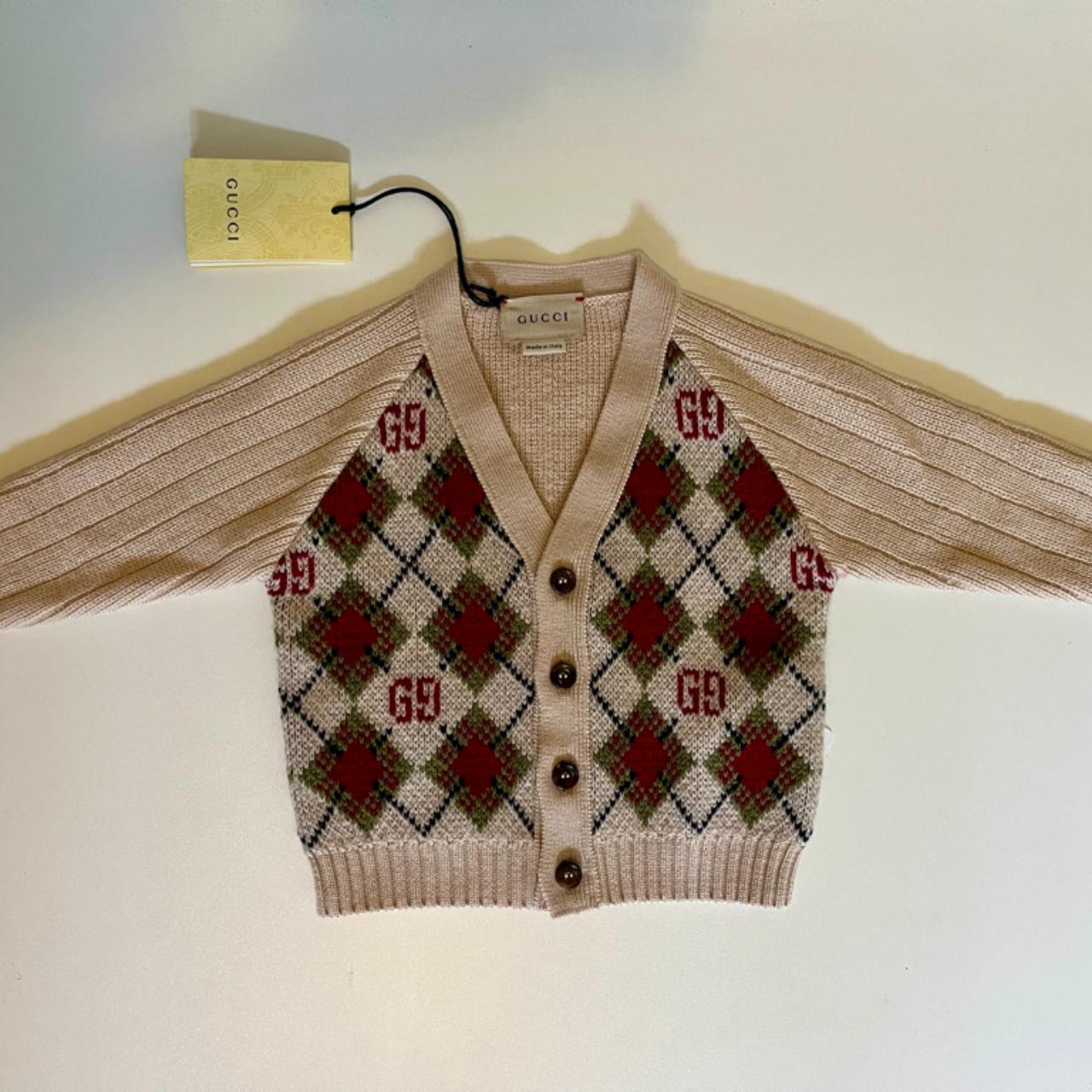 BRAND NEW Gucci Kids, Baby Argyle Wool GG