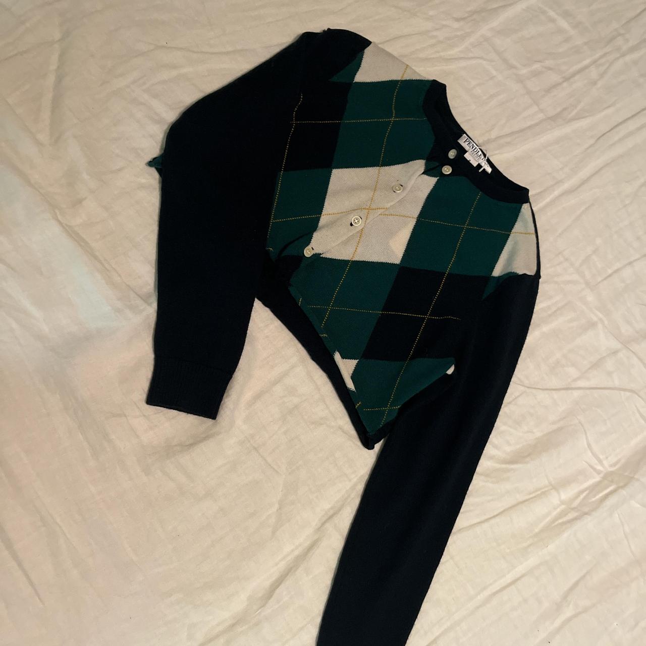 Pendleton Women's Sweater - Green/Multi - S – Gre… - image 1