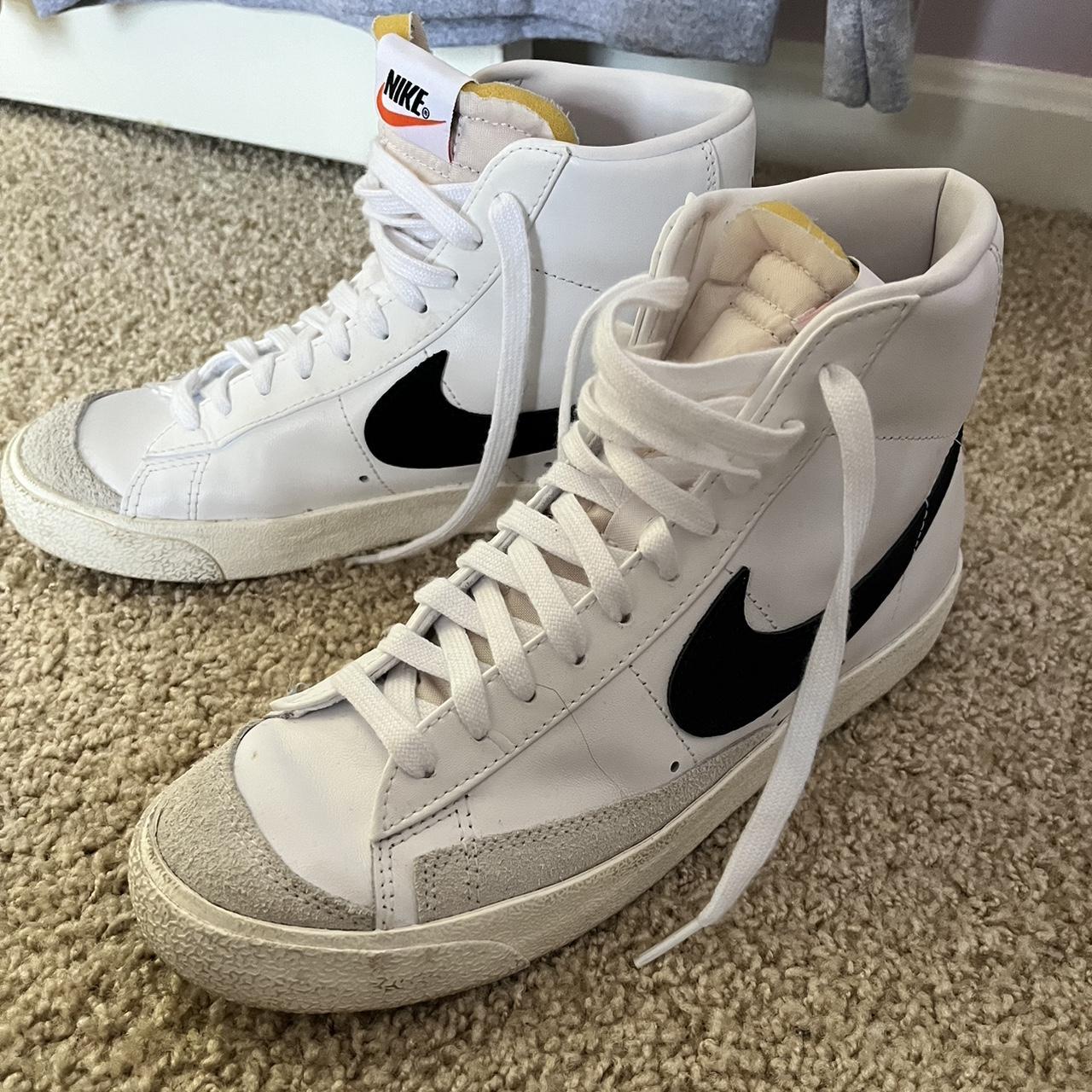 nike blazers women’s 9 some scuff marks, but only... - Depop