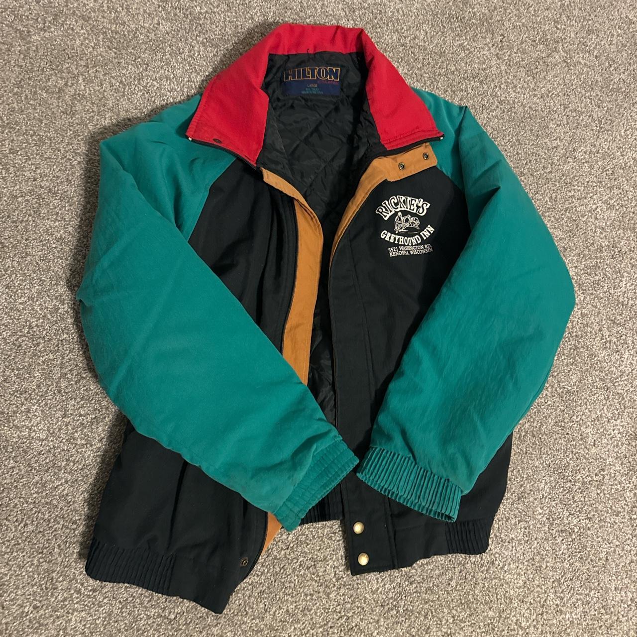 multicolor hilton large jacket - Depop