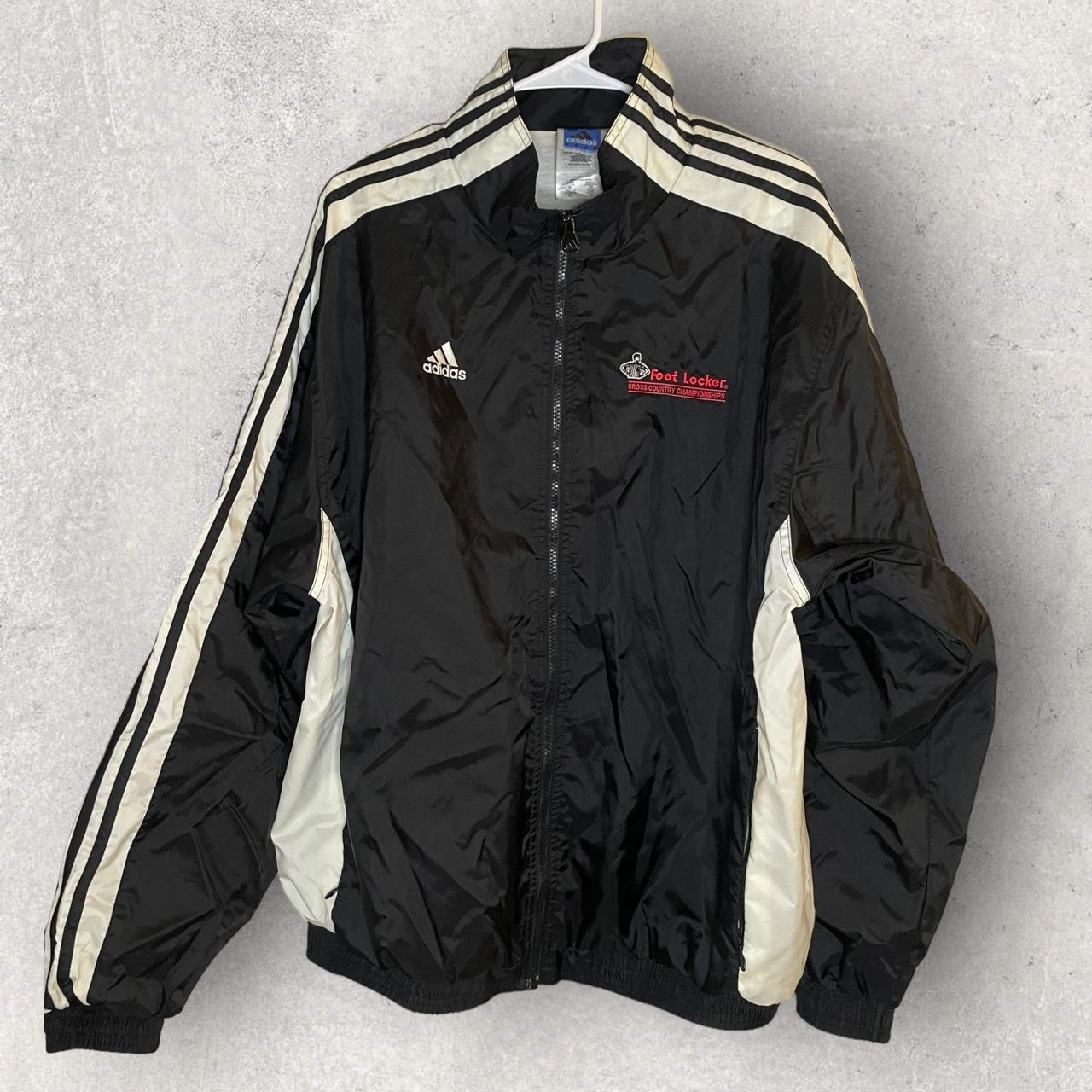 Adidas windbreaker retro x foot locker zip up jacket Depop