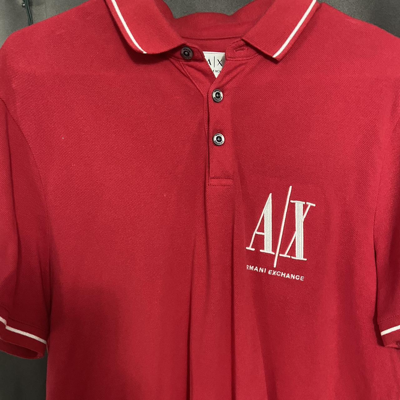 Armani exchange discount polo red