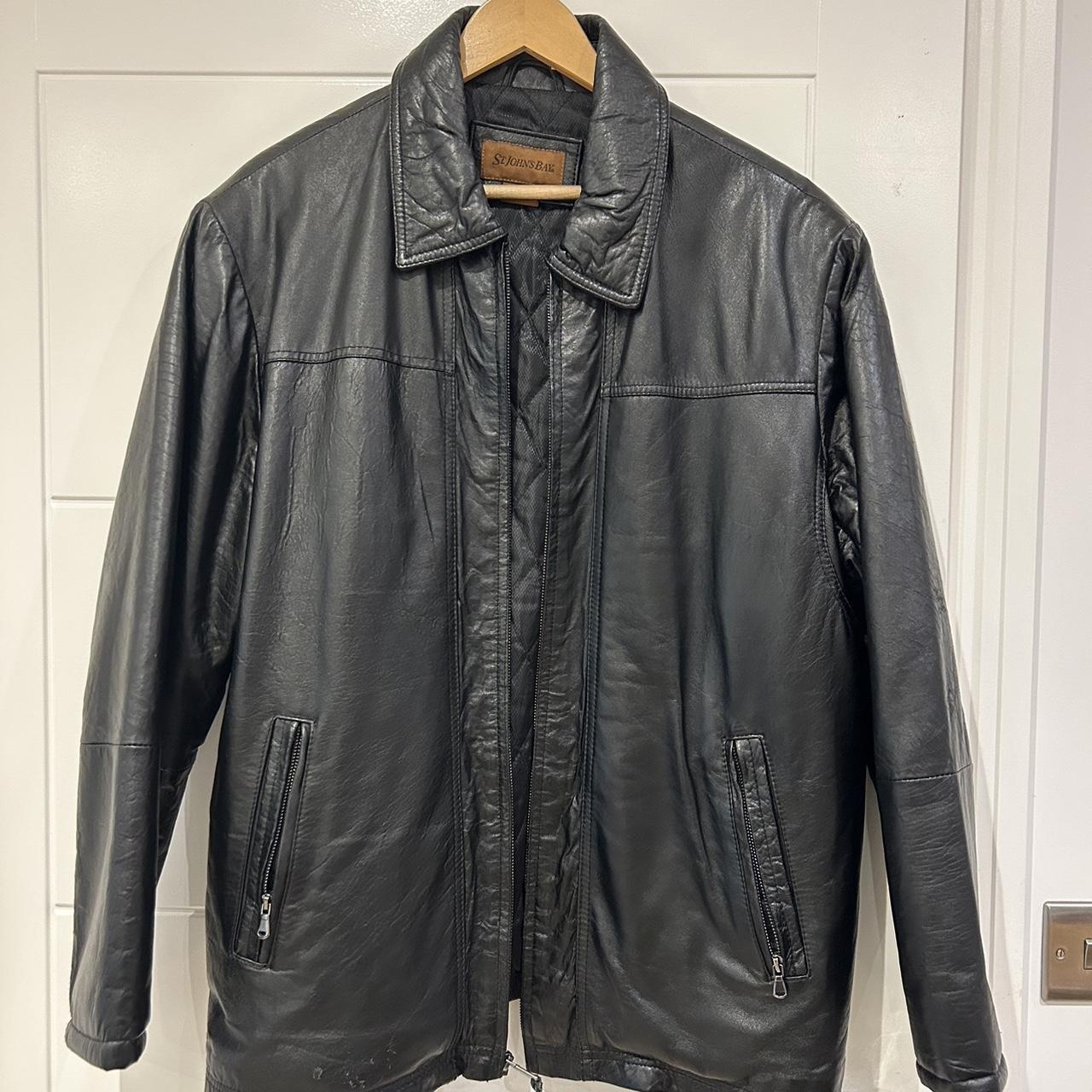 St john's bay hot sale men's leather jackets