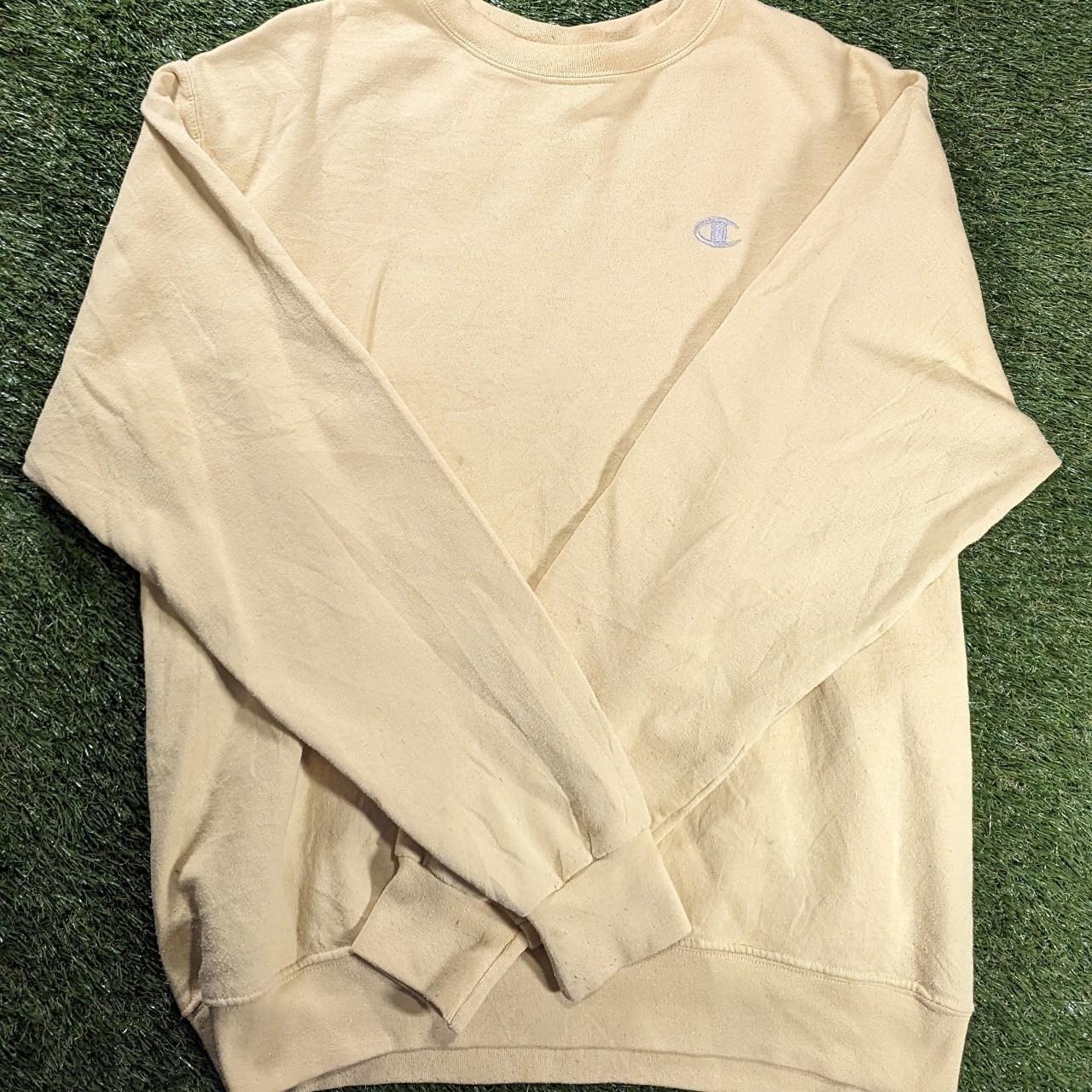 Champion sweater cream discount yellow