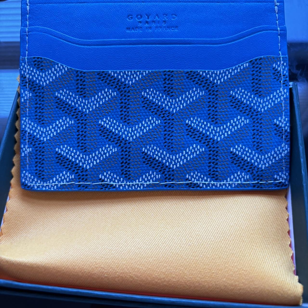 Men s Goyard Card Holder Like New Sky Blue Color Depop