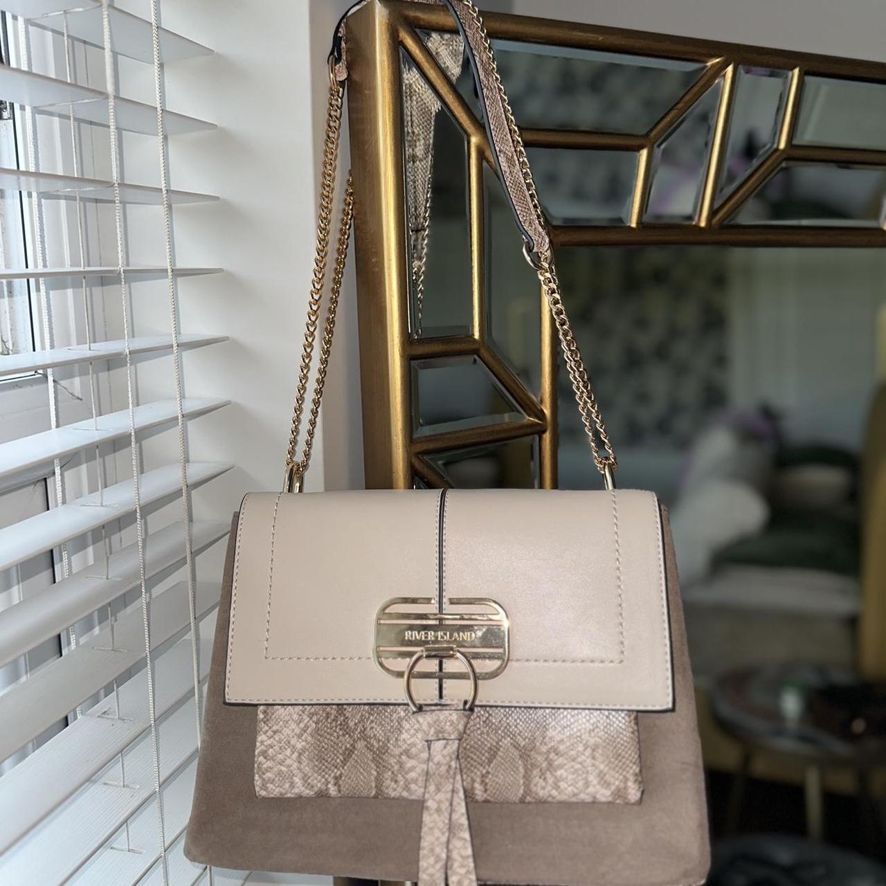 River island beige slouch bag hot sale