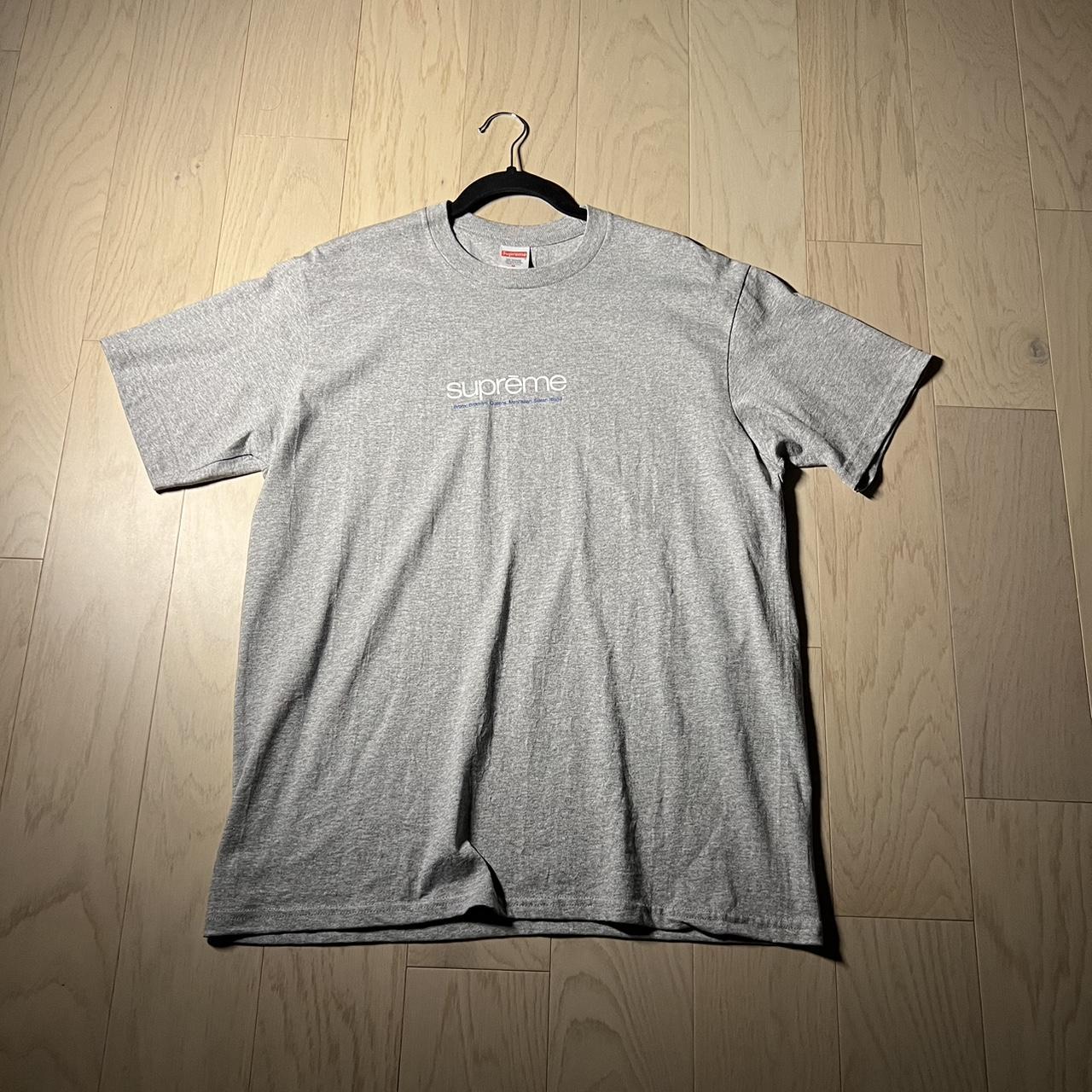 Grey Supreme five boroughs tee Size Medium #y2k | Depop