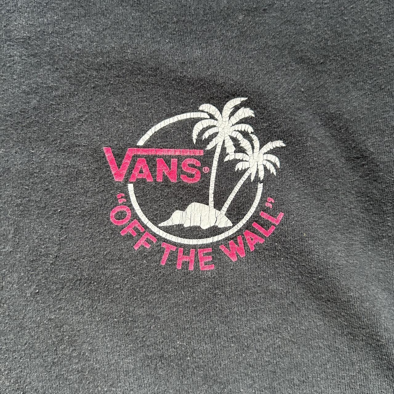 Vans Large Neon Pink Palms trees Prints are cracking