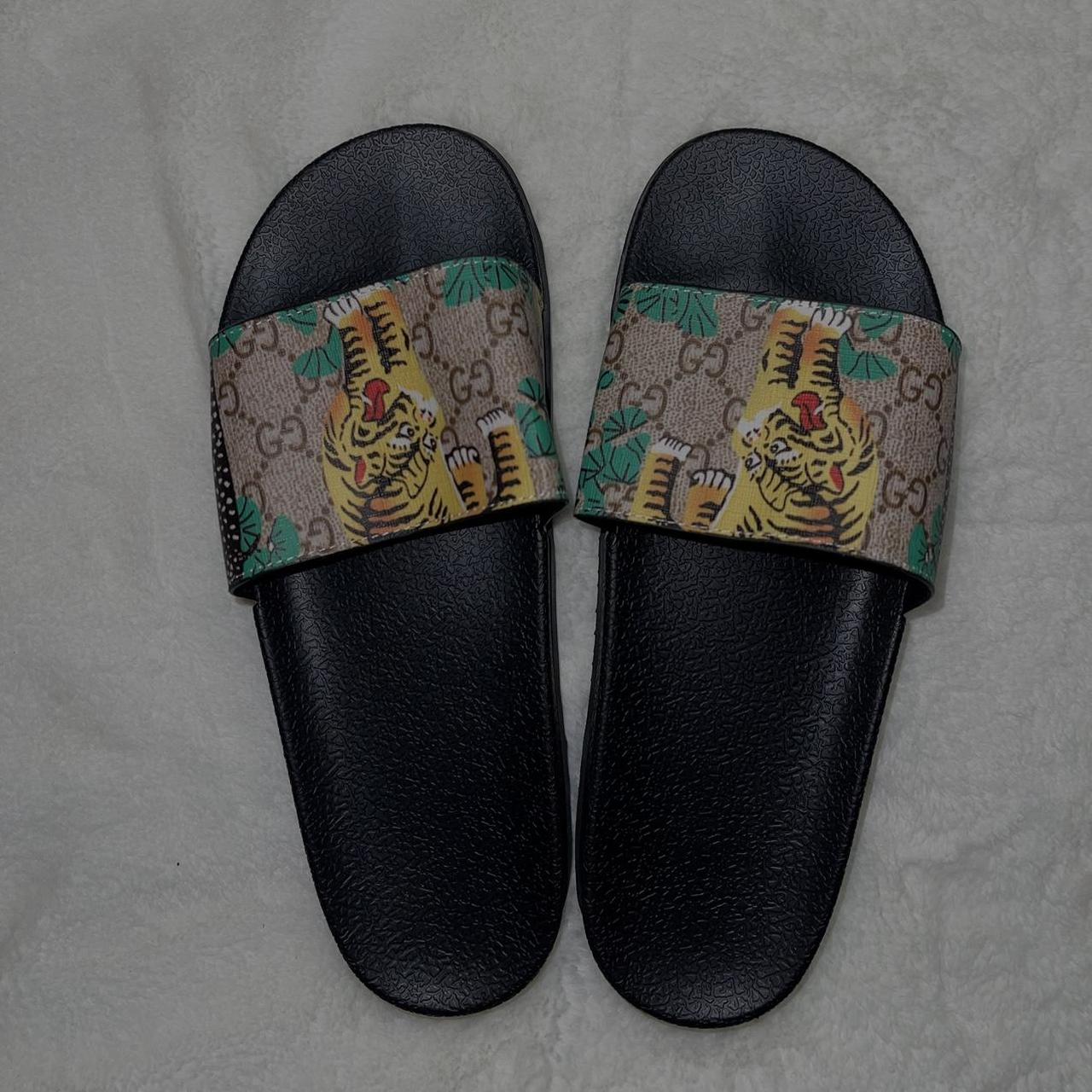 GUCCI BENGAL TIGER SLIDES SZ 43 Gucci Slides... Depop