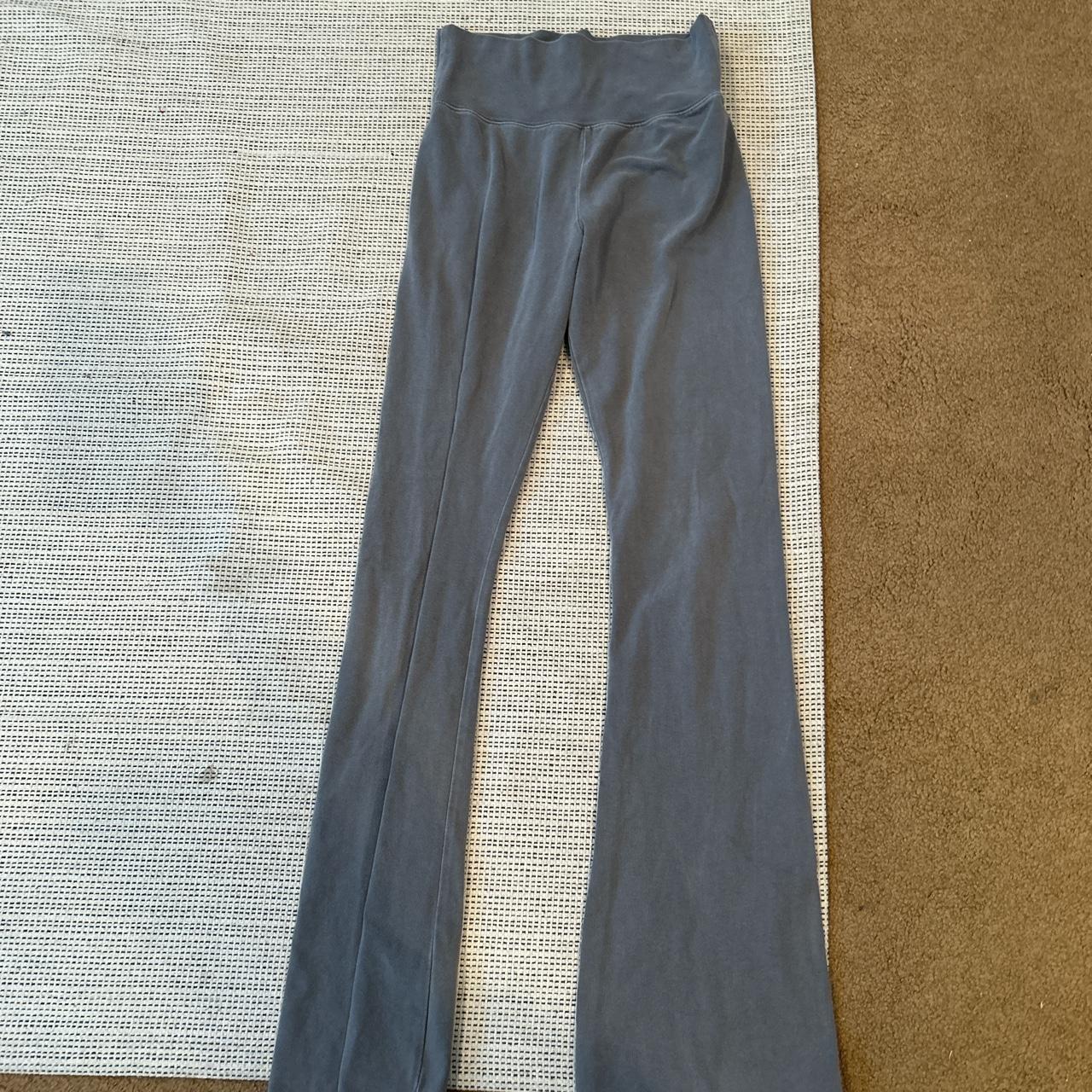 brandy mellville flared grey leggings - Depop