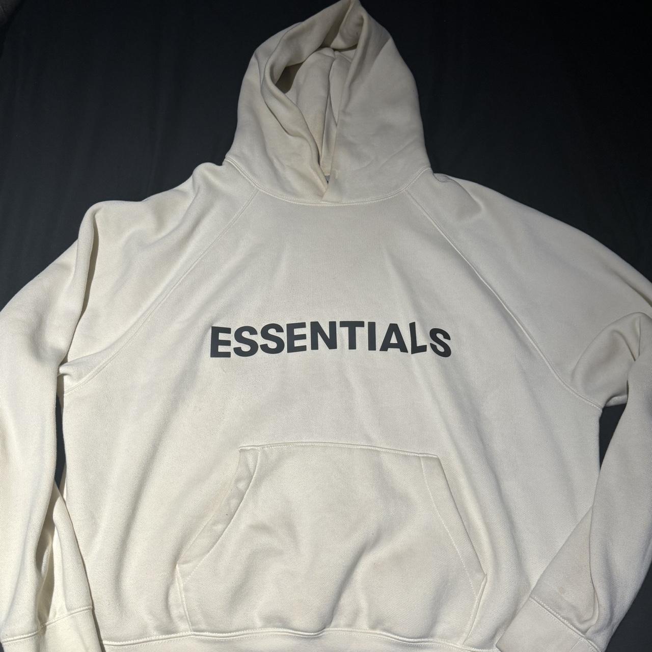 Cream ESSENTIAL Hoodie size M - Depop