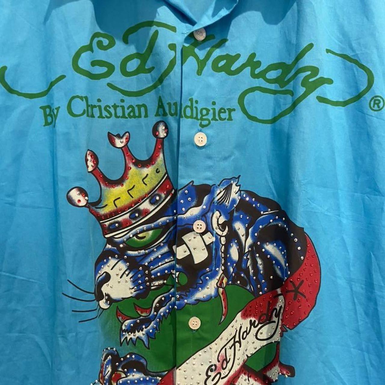 Ed hardy shirt button cheap up