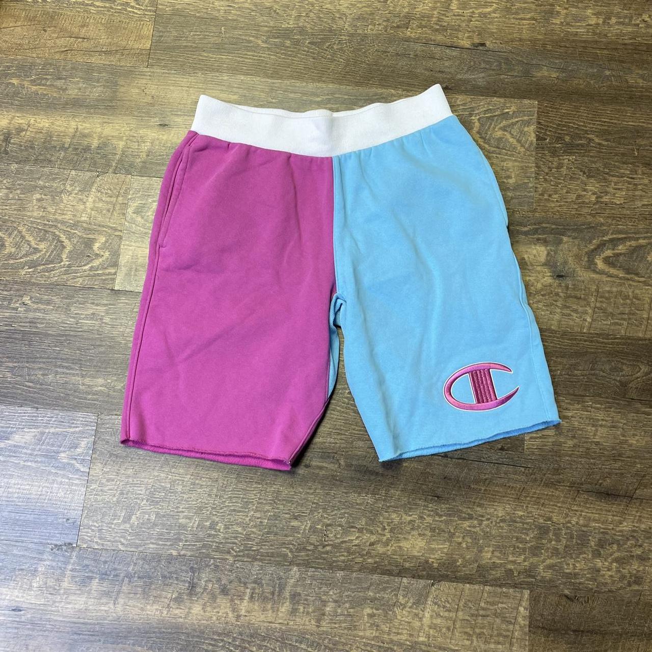 Champion Reverse Weave Cut Off Teal Pink