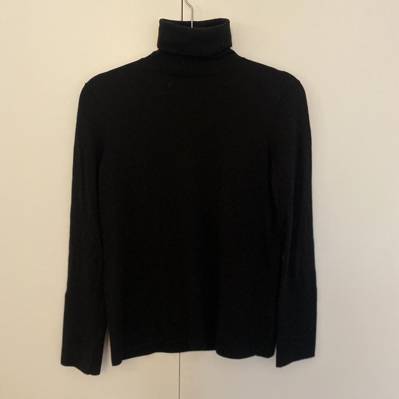 Black 100% Wool Cos Polo Neck Great Quality And - Depop