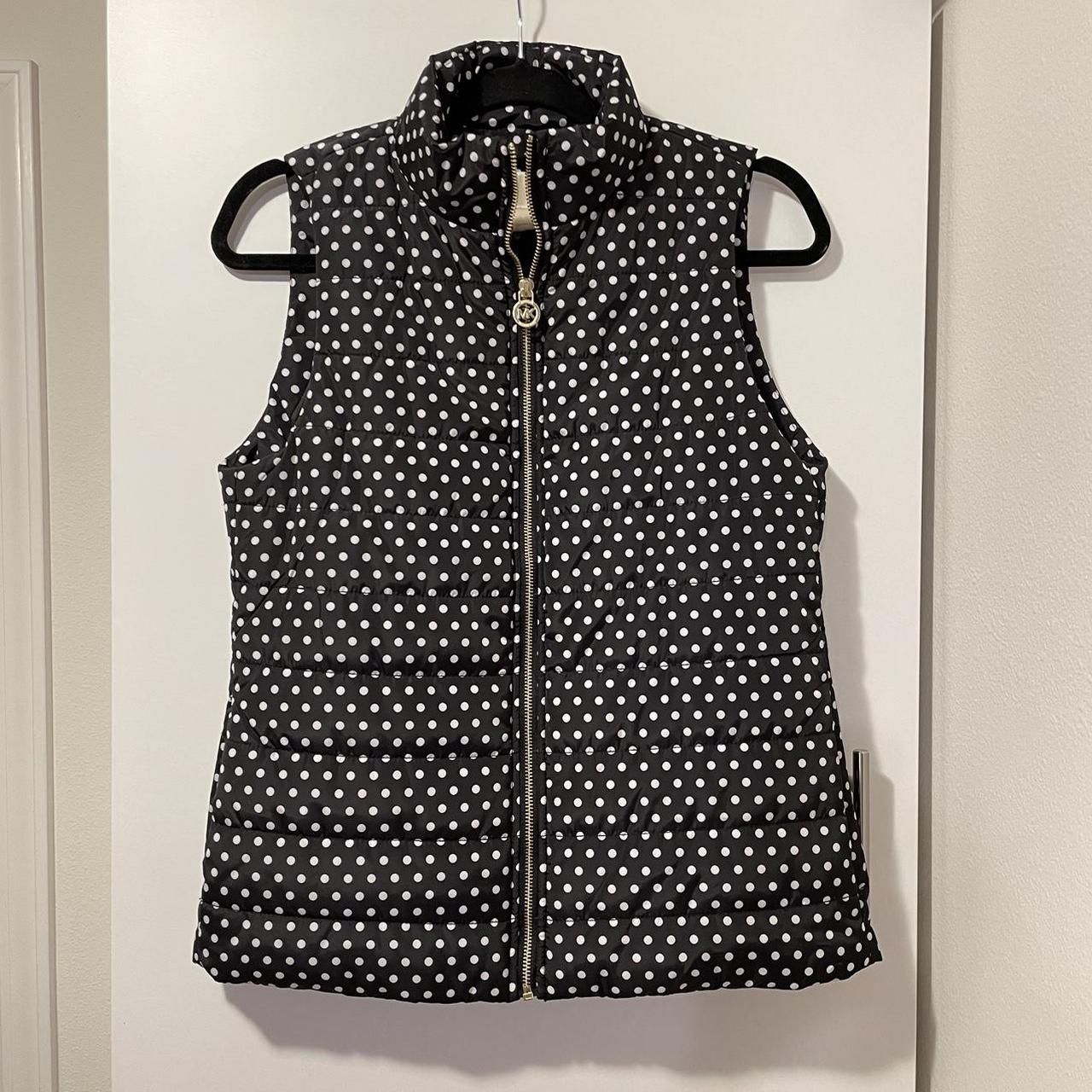 NWOT Michael Kors Polka Dot Puffer Vest There are