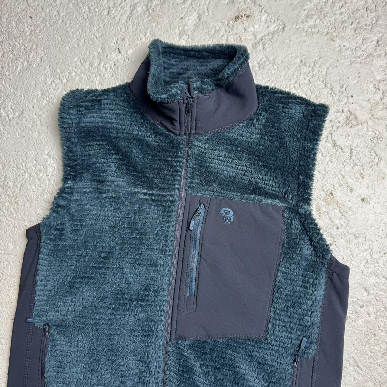 Mountain Hardwear Men's Vest - Blue/Green - L – Mountain Hardwear Deep Pile Fleece Vest Amazing …