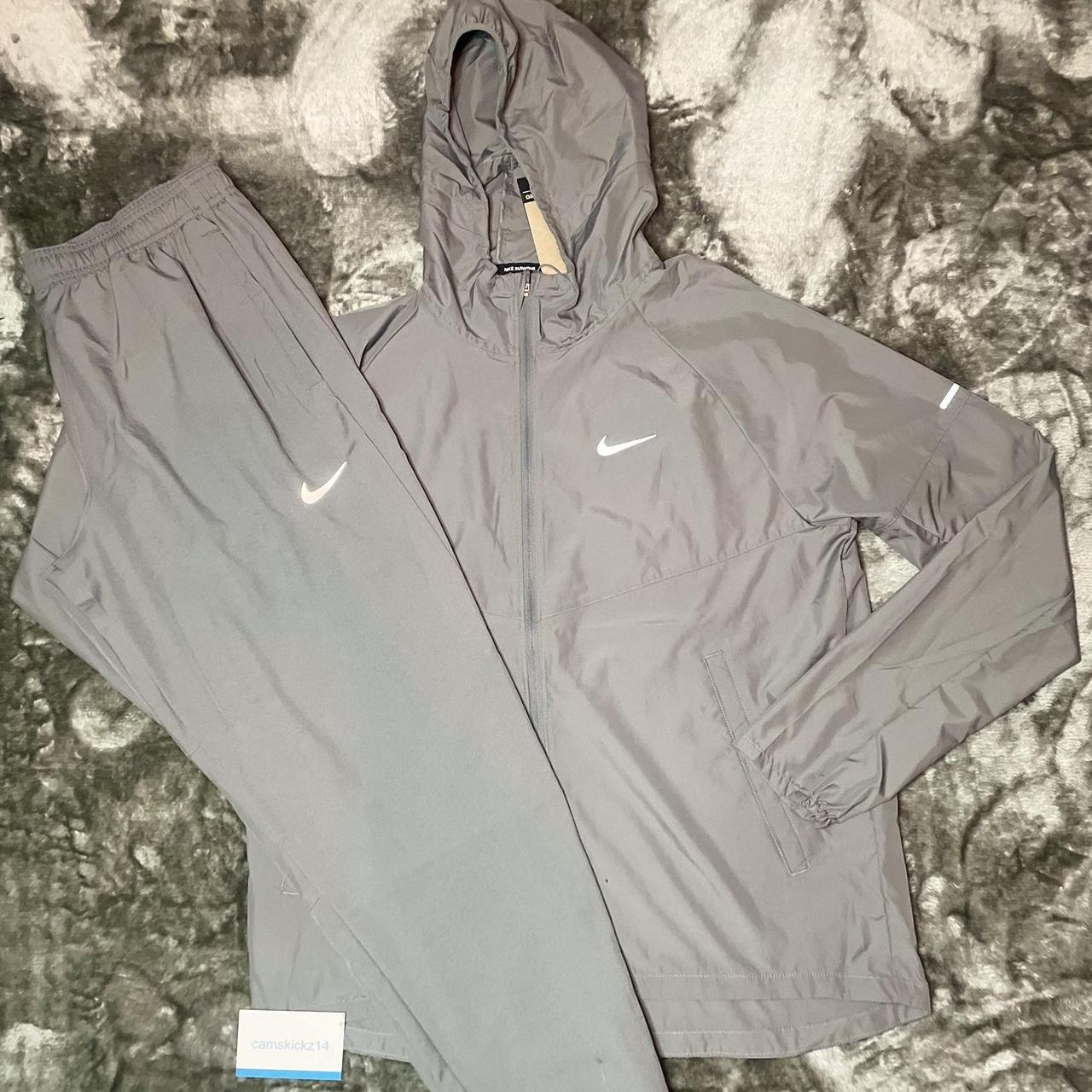 Nike grey repel miler woven tracksuit Medium and... - Depop