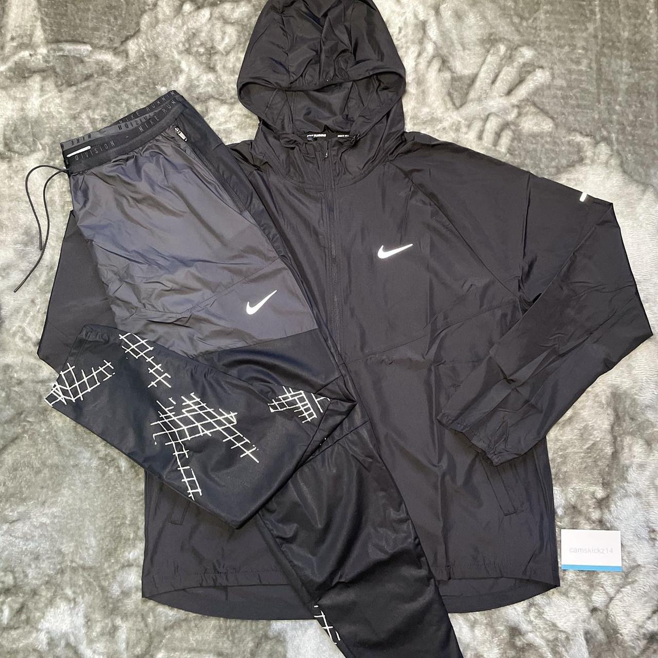 Nike Flash Run Division Men's Running Jacket -Black/Reflective