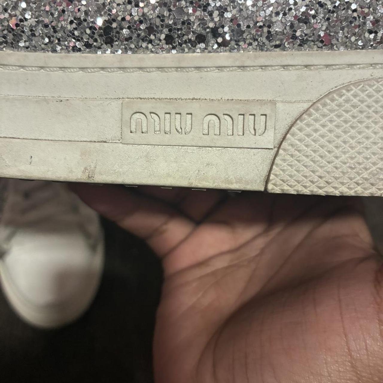 Miu Miu Women's Sneakers - White/Cream – Miu miu … - image 4