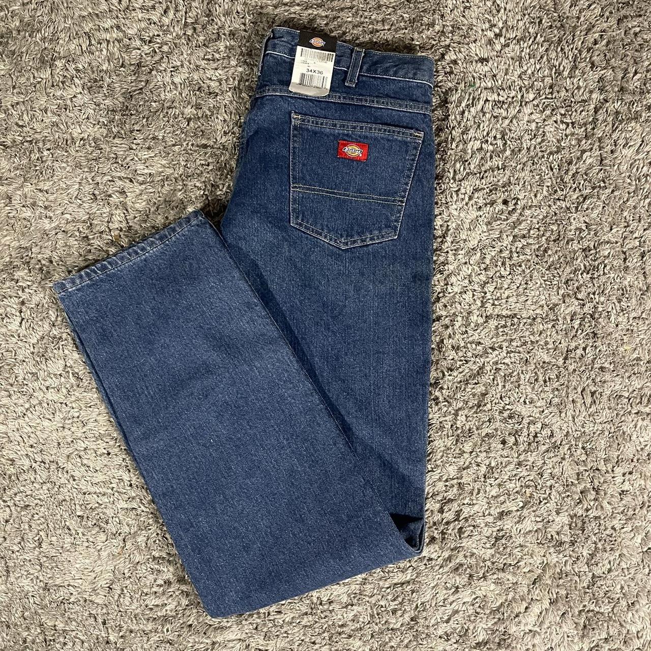 DICKIES new jeans with tags oversized flared size :... - Depop