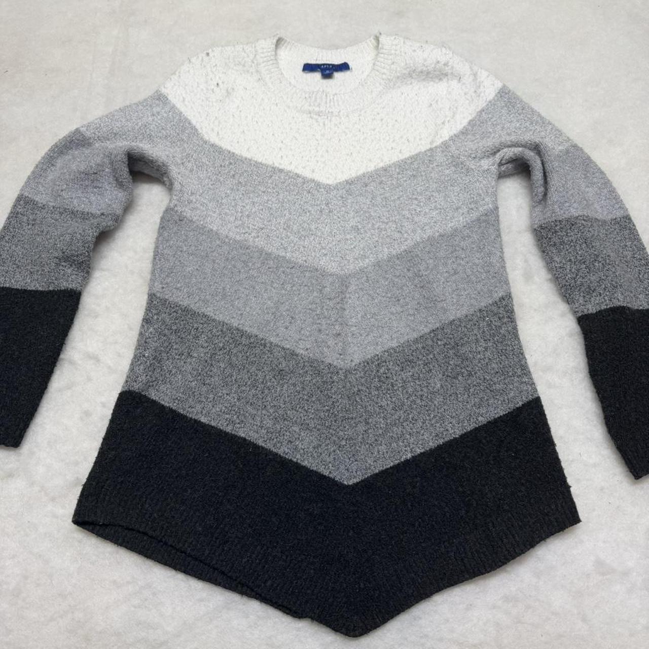 Apt. 9 Women's Sweater - Grey/Multi - M – Apt. 9 … - image 1