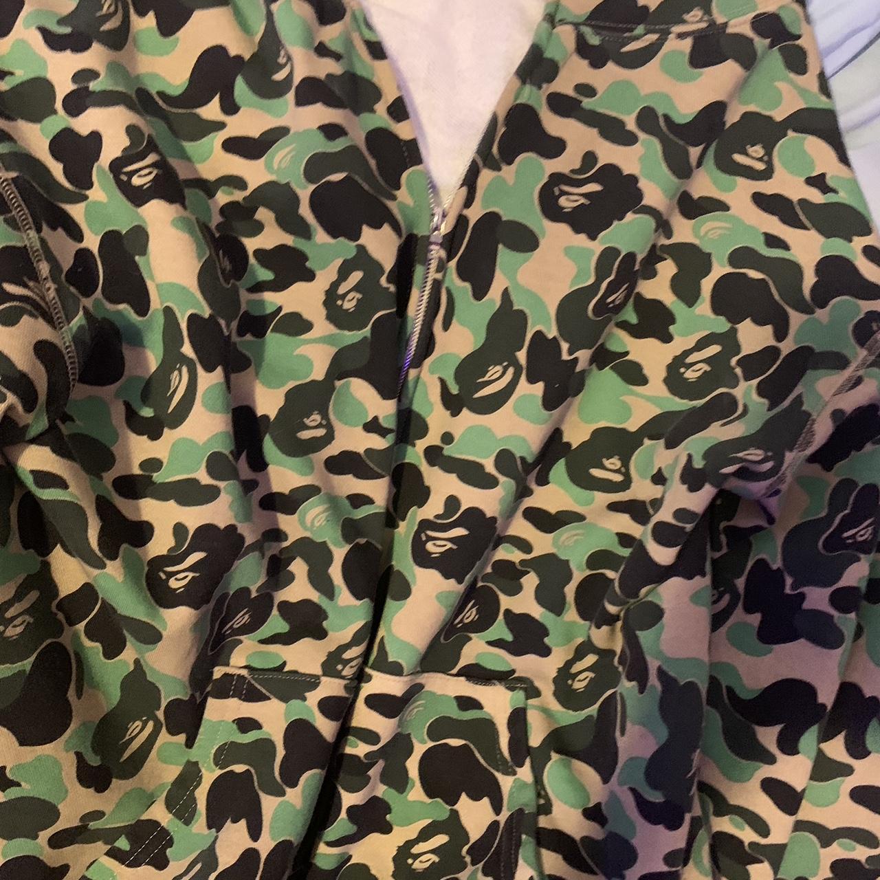 Green Camo Bape Hoodie dm before buying because i’m... - Depop