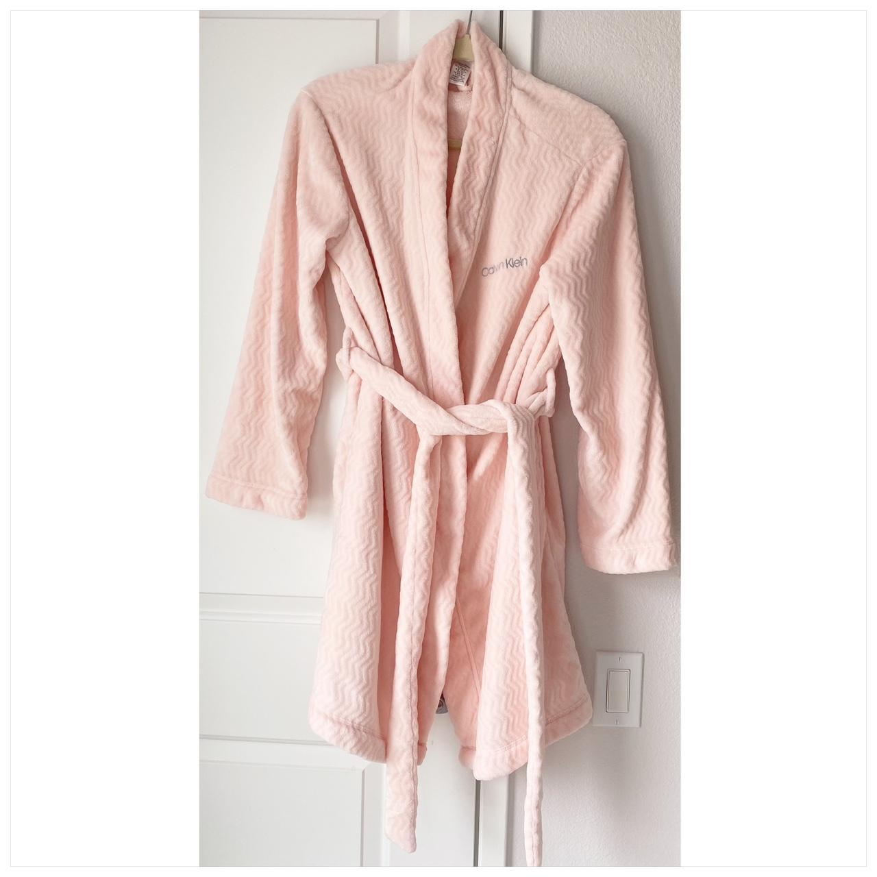 Calvin Klein Women s Fluffy Barbie Pink Robe