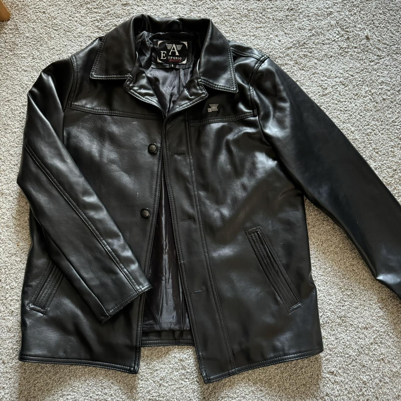 Emporio collezione shop men's leather jacket