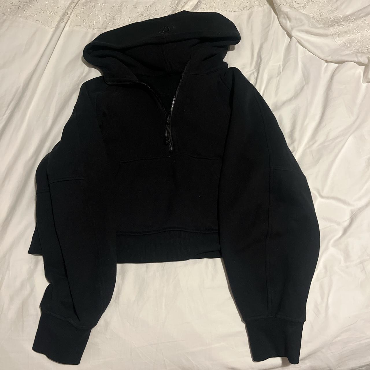 Black Lululemon Scuba Dupe Size Medium - Depop