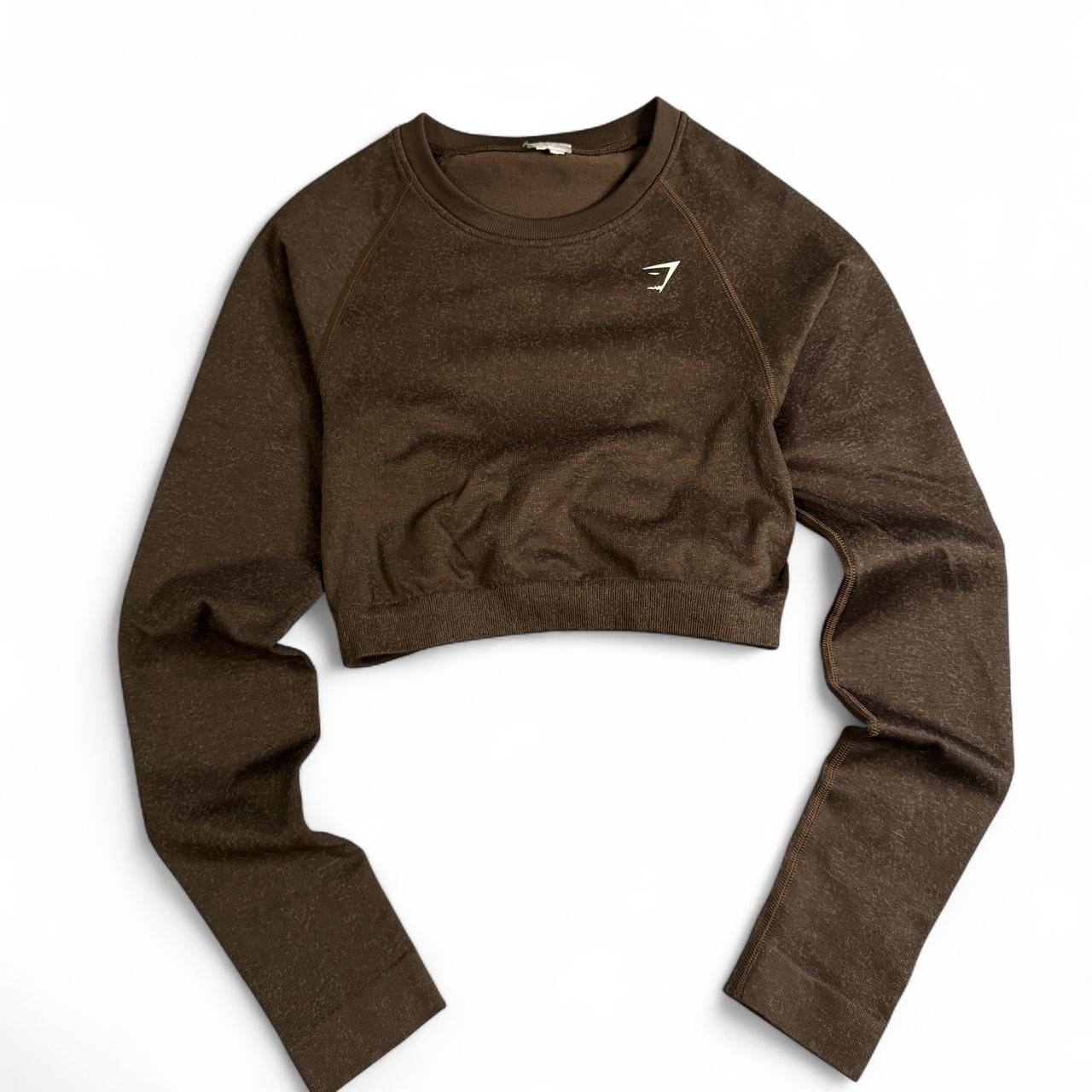 Gymshark Women's Crop top Brown S – Super cute Gymshark - Main Image