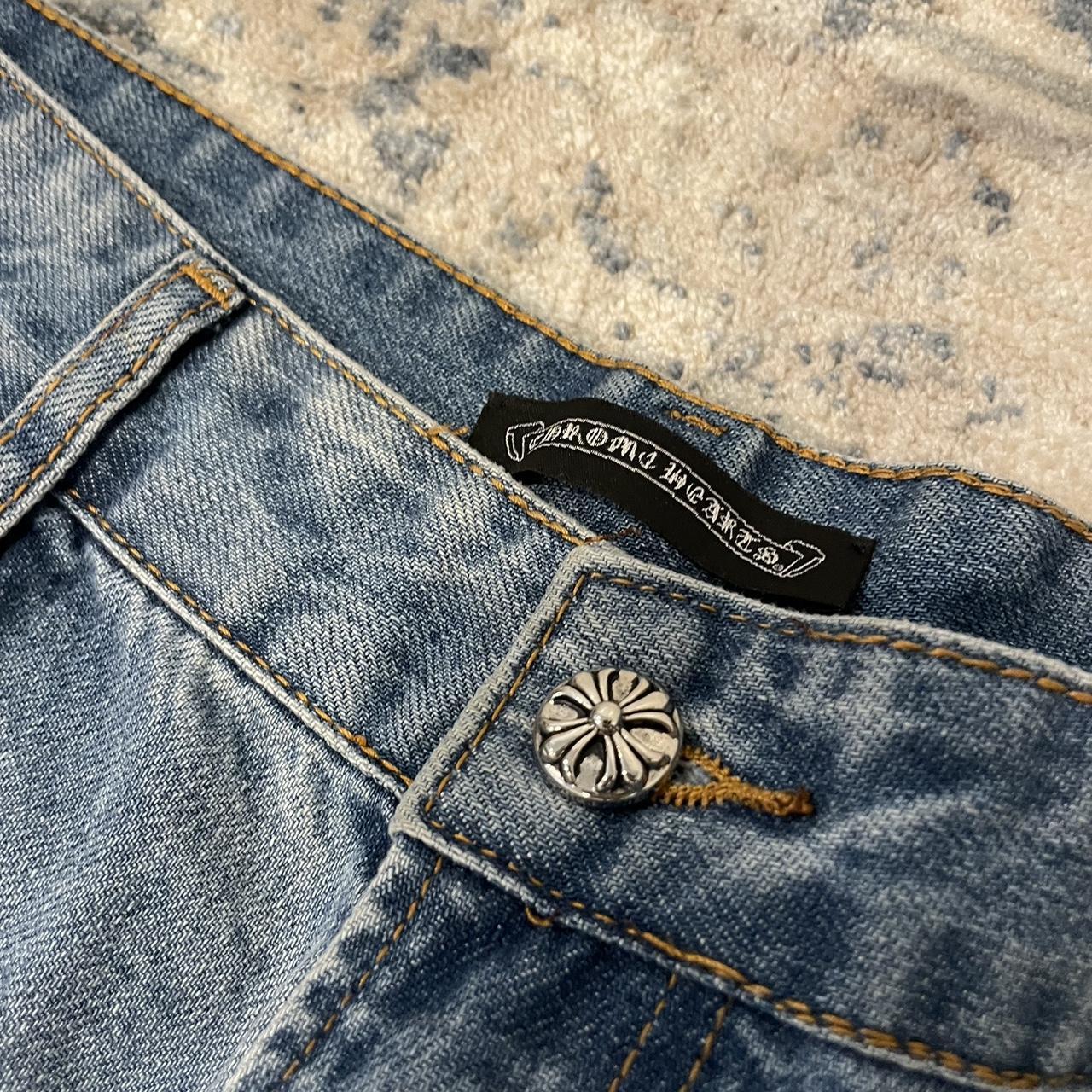 ON HOLD Authentic Chrome Hearts jeans From the - Depop