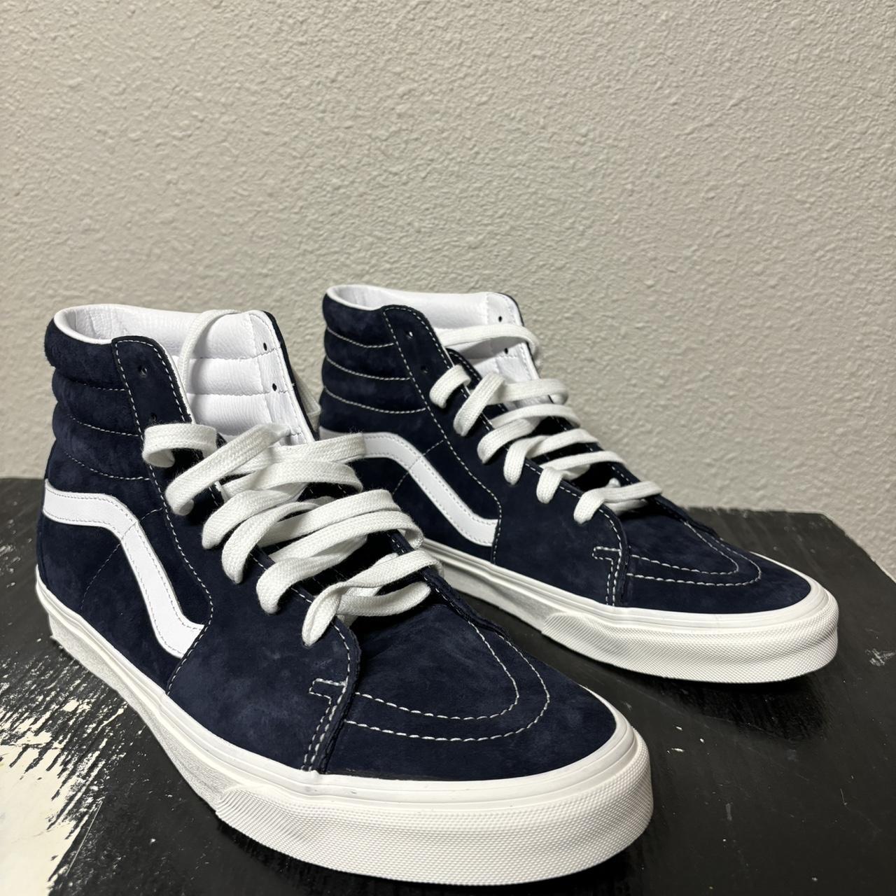 Vans high sale tops navy blue