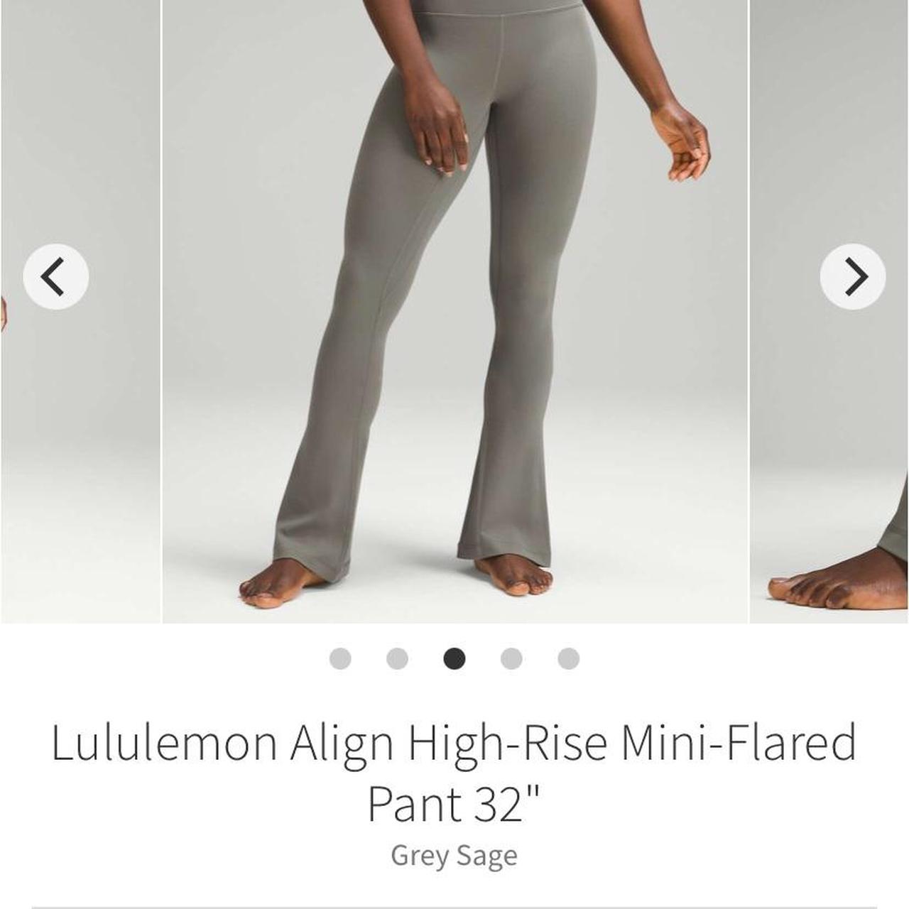 Lululemon high rise mini flare leggings - Depop