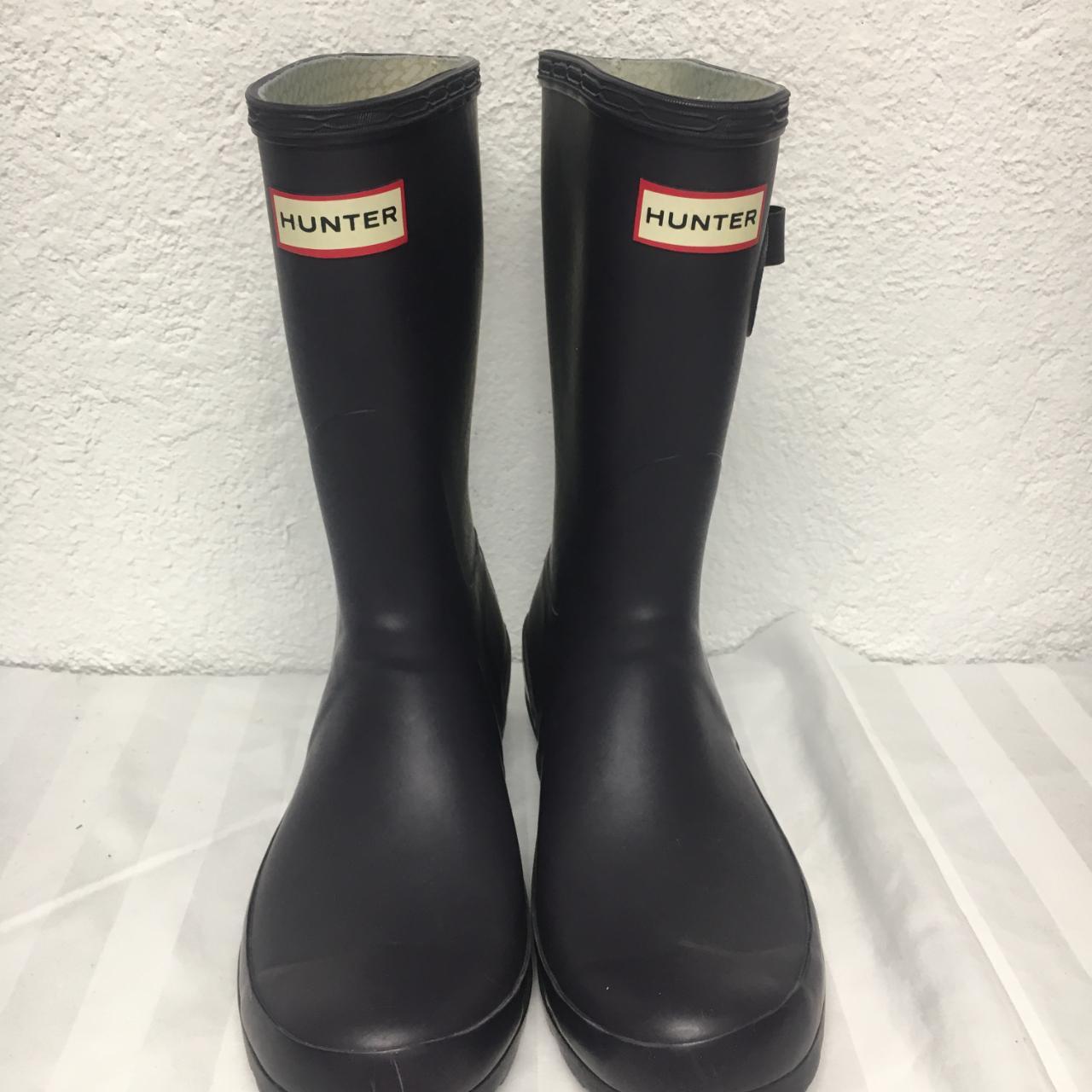 Hunter Women's Tall Rain Boots Dark Purple Size... - Depop