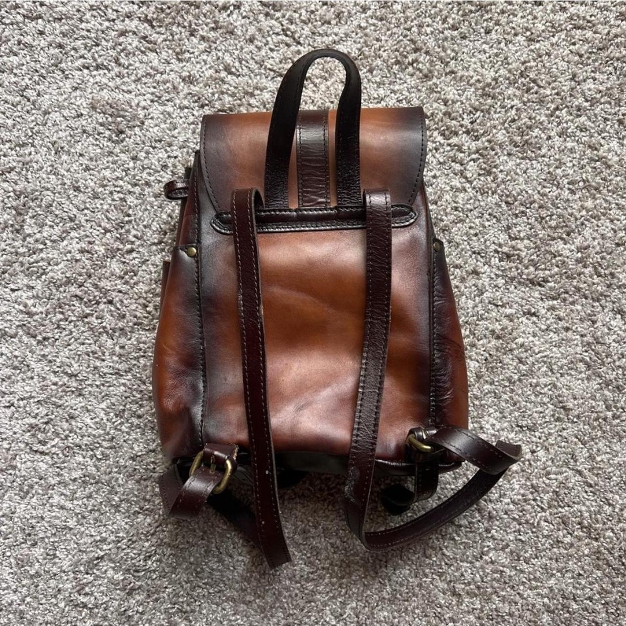 Patricia nash aberdeen shop stained leather backpack